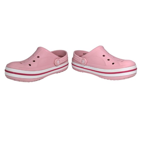 Crocs Kids' Classic Pink Clogs - Size J2 - EUC - Picture 4 of 10